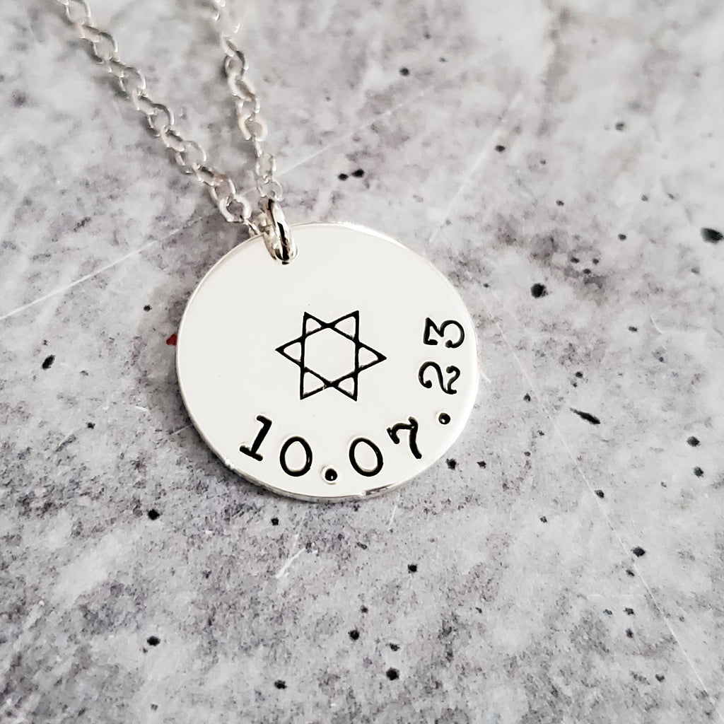 Jewish Pride Star of David Personalized Necklace