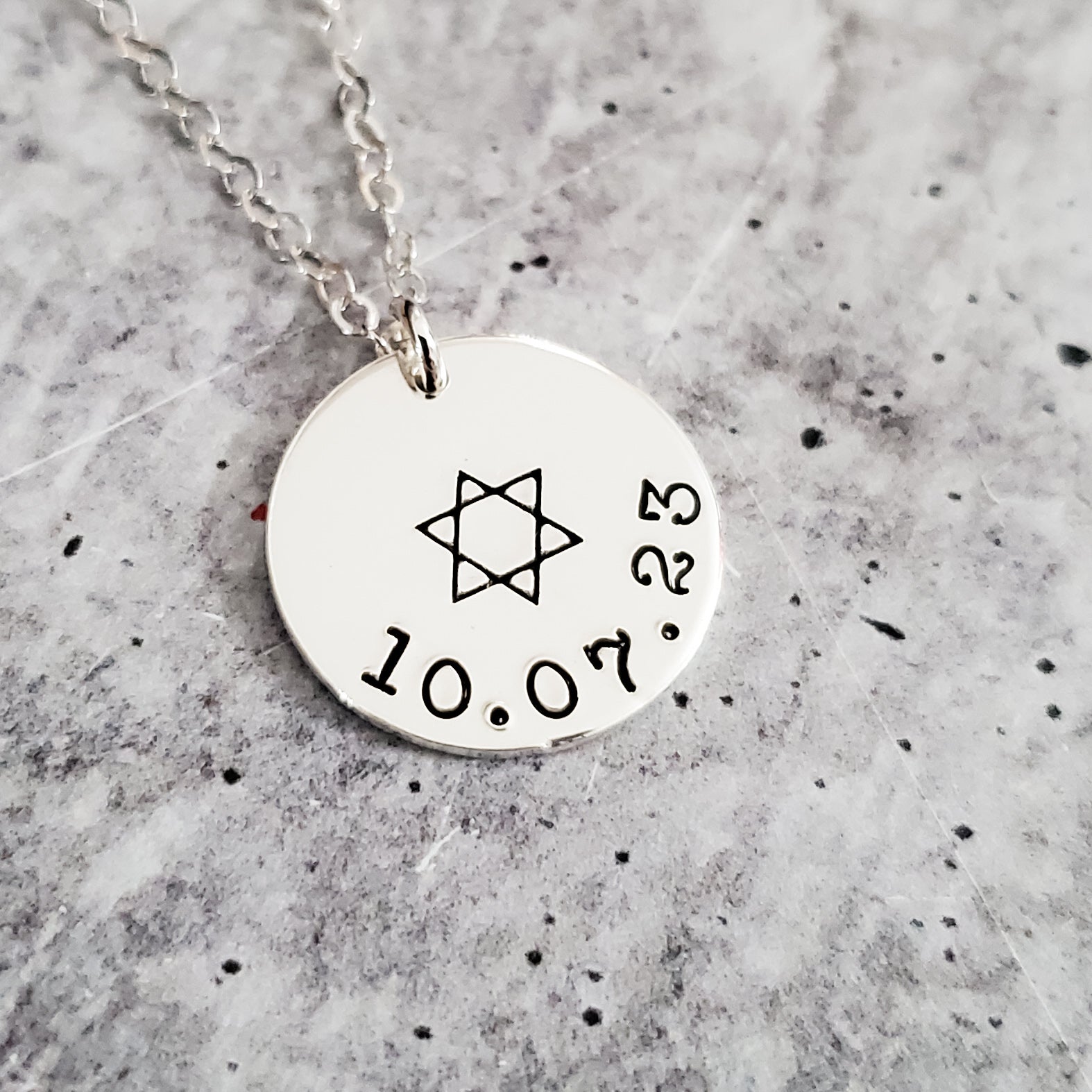 Jewish Pride Star of David Personalized Necklace