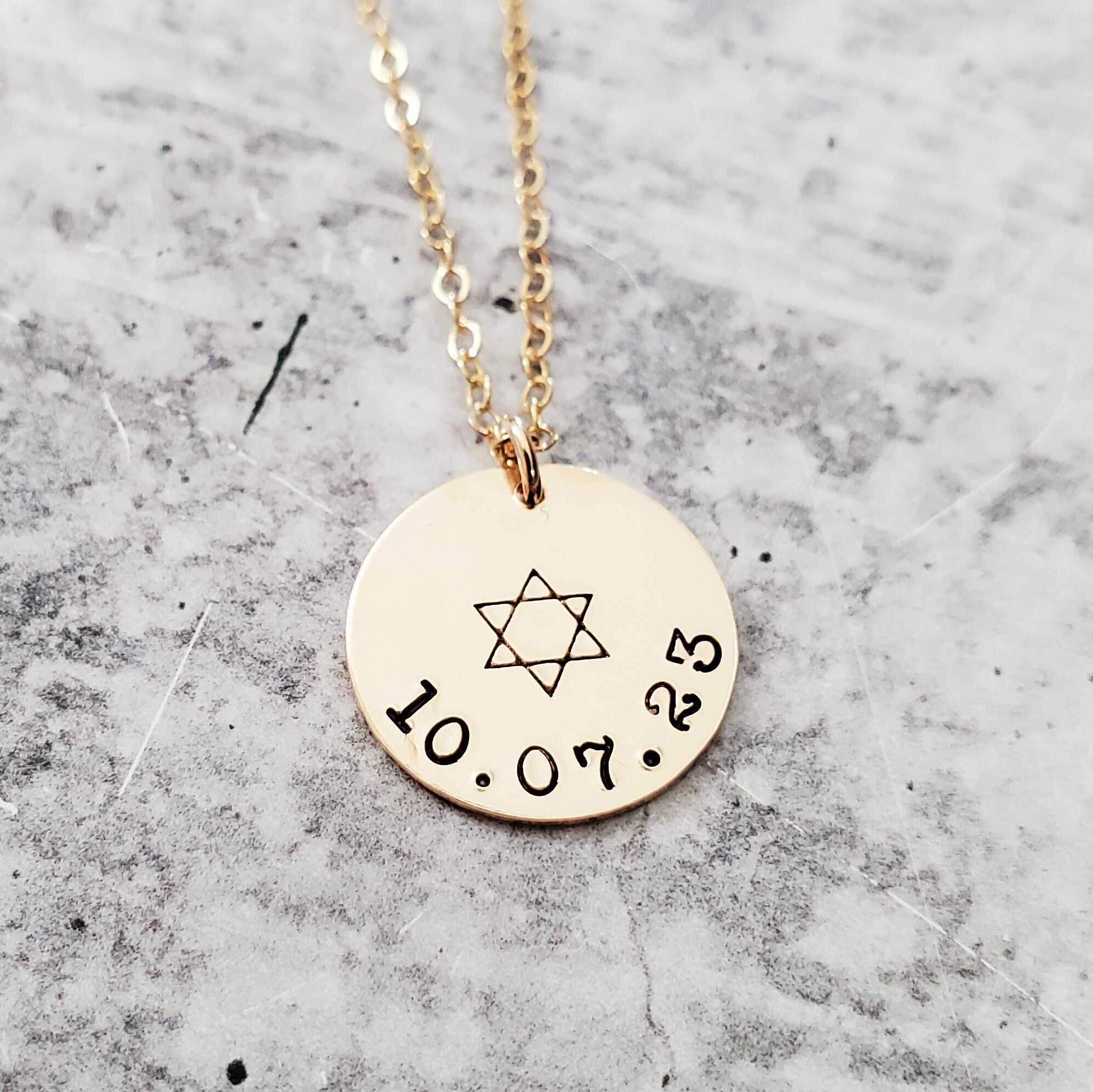 Jewish Pride Star of David Personalized Necklace