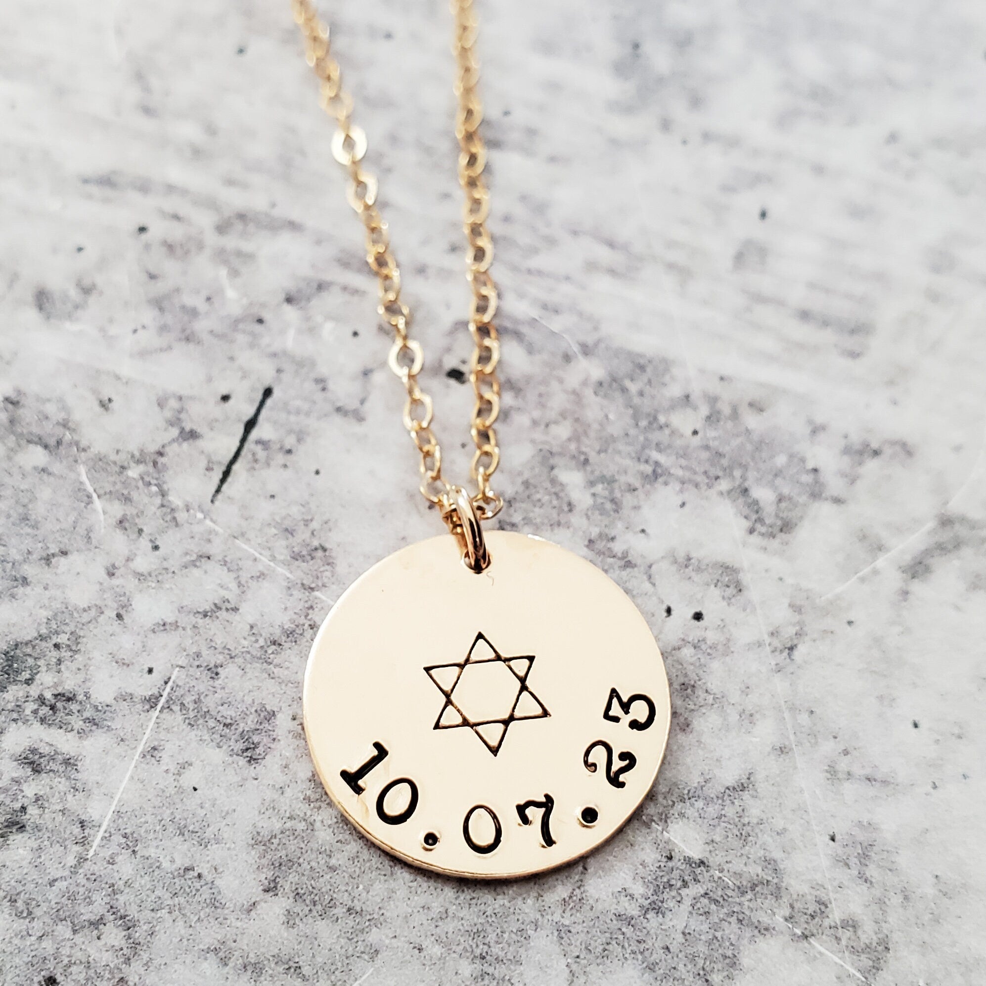 Jewish Pride Star of David Personalized Necklace