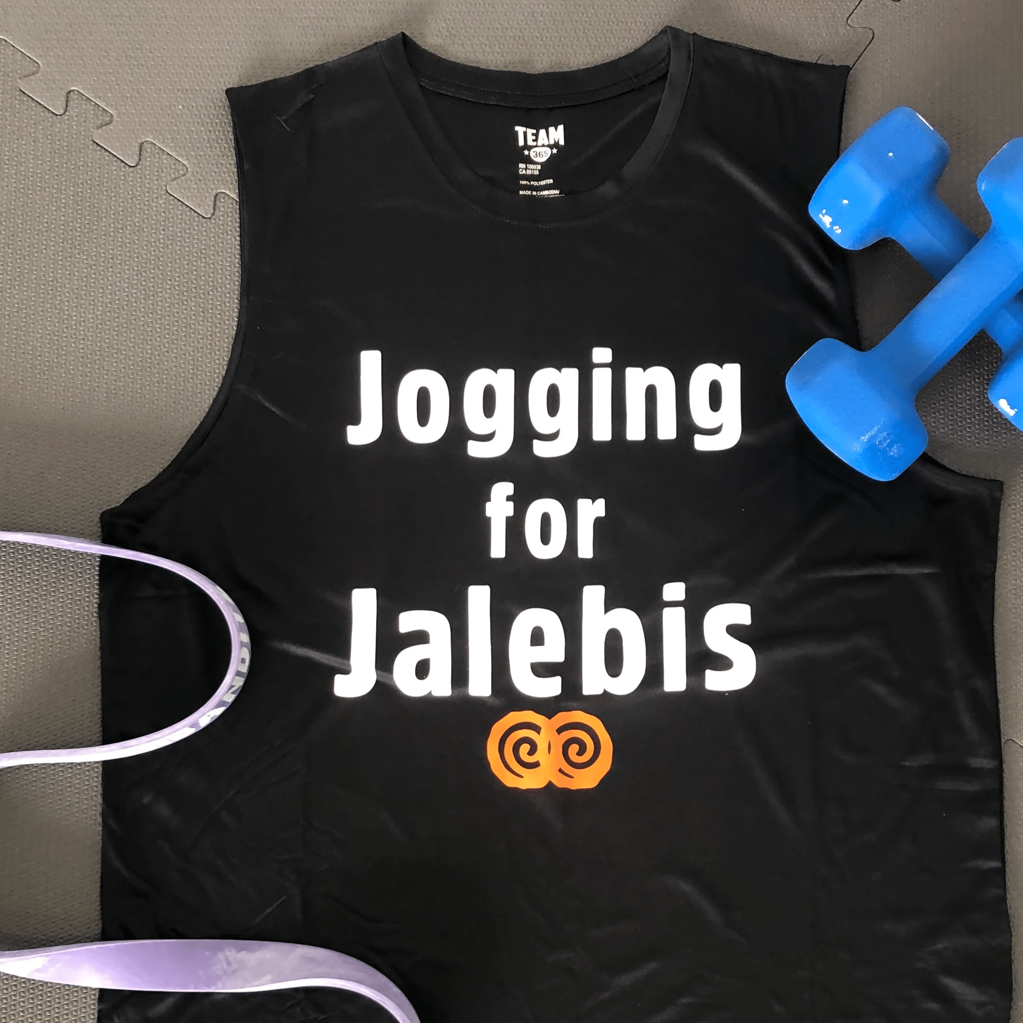 Jogging for Jalebis Men's Muscle Tank by Modern Desi