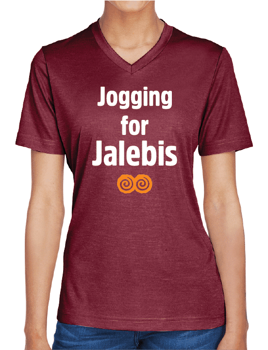 Jogging for Jalebis V-Neck by Modern Desi