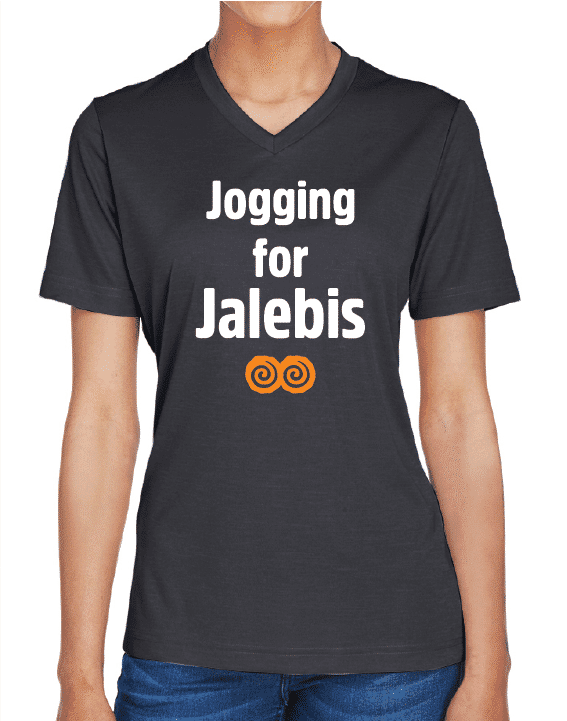 Jogging for Jalebis V-Neck by Modern Desi