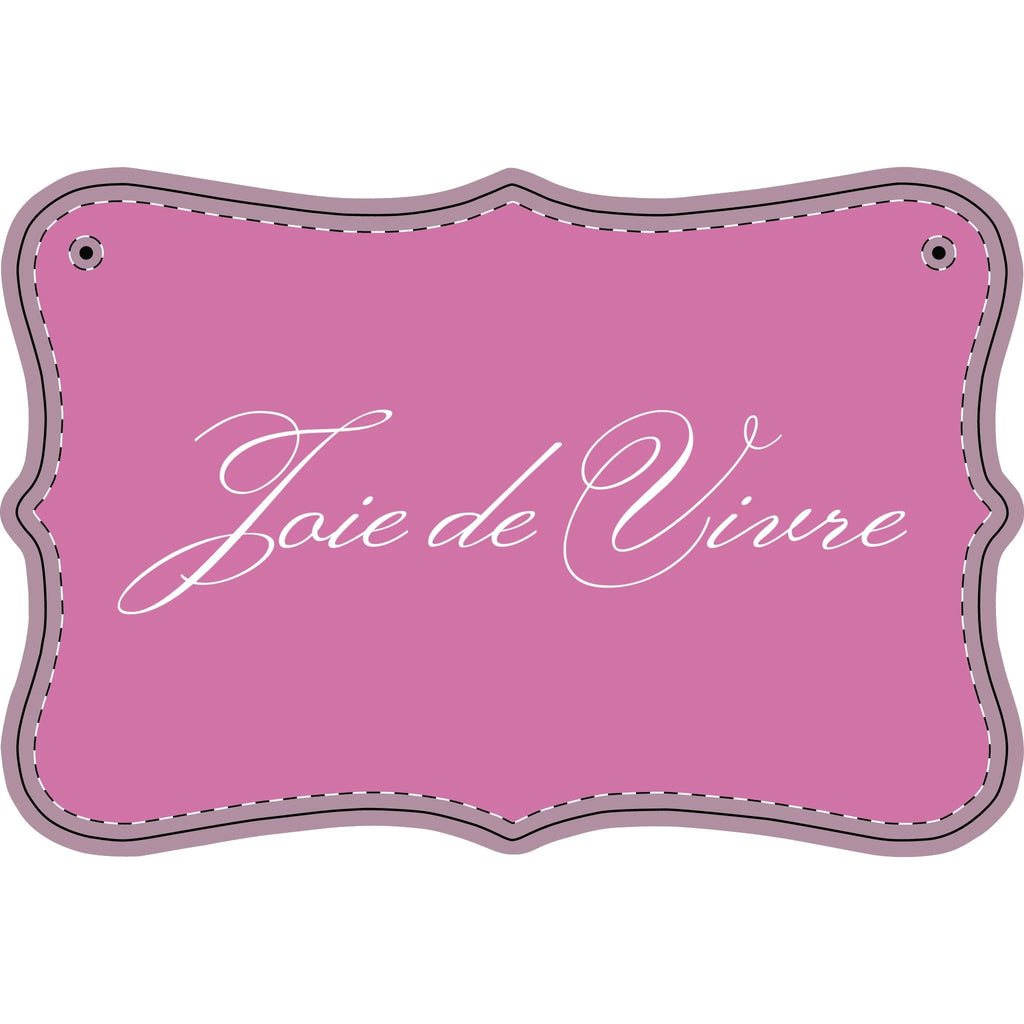 Joie de Vivre Wood Panel Painting — Rustic Home Wall Decor Sign by Printify
