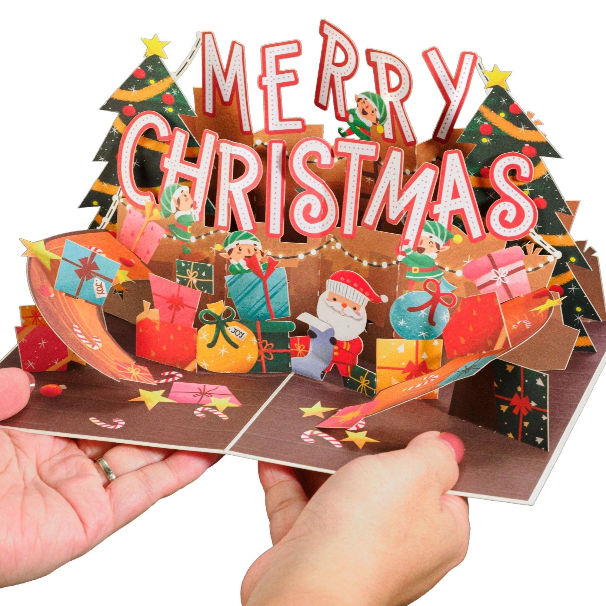 Jolly Merry Christmas Pop Up Card by Paper Love
