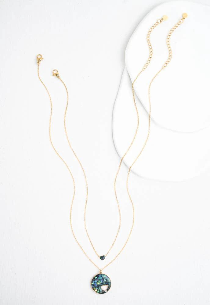 Journey Together Necklace Set in Captivating Abalone