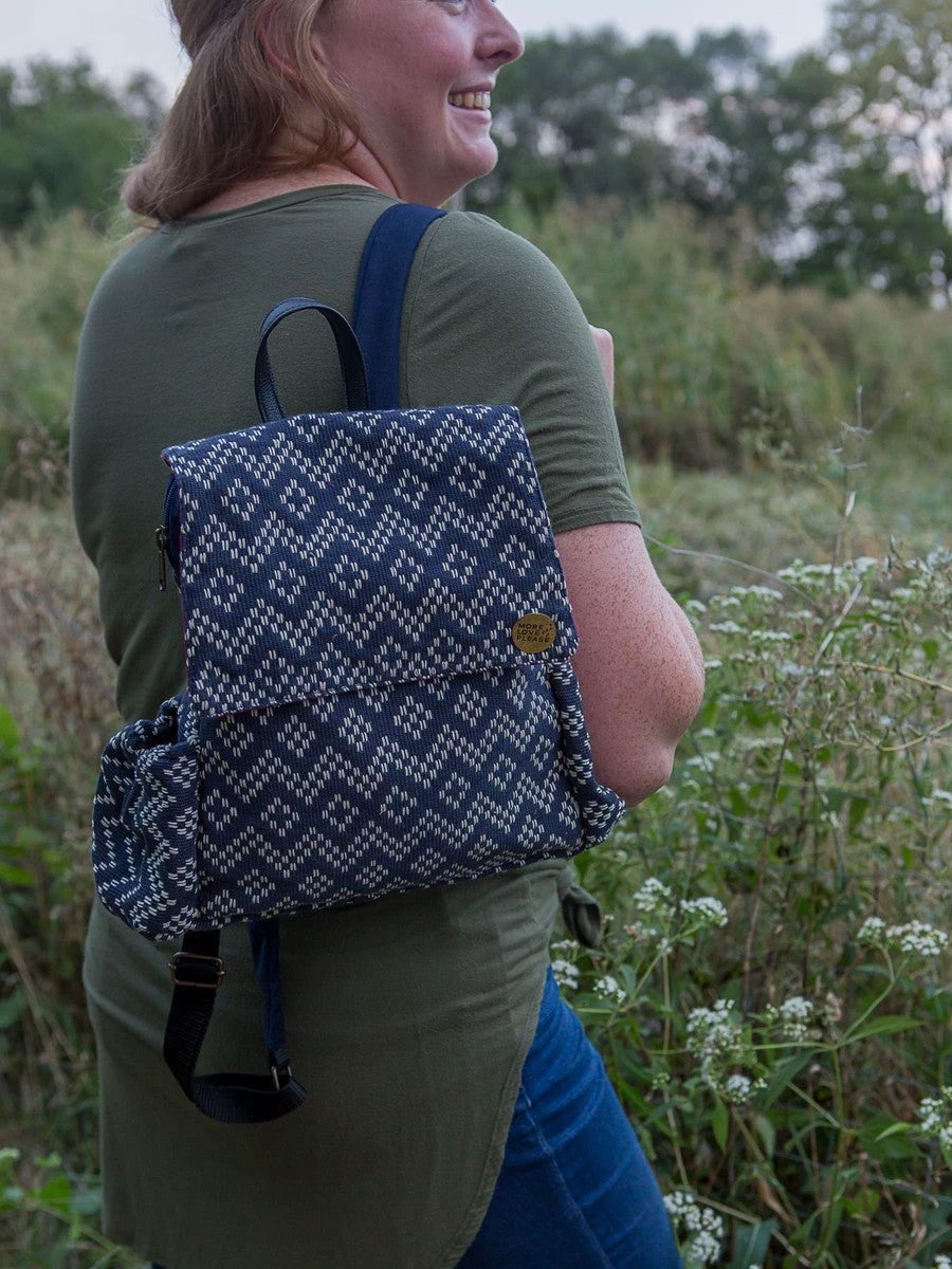Journeyer Backpack - Woven Geometrics by Fair Anita