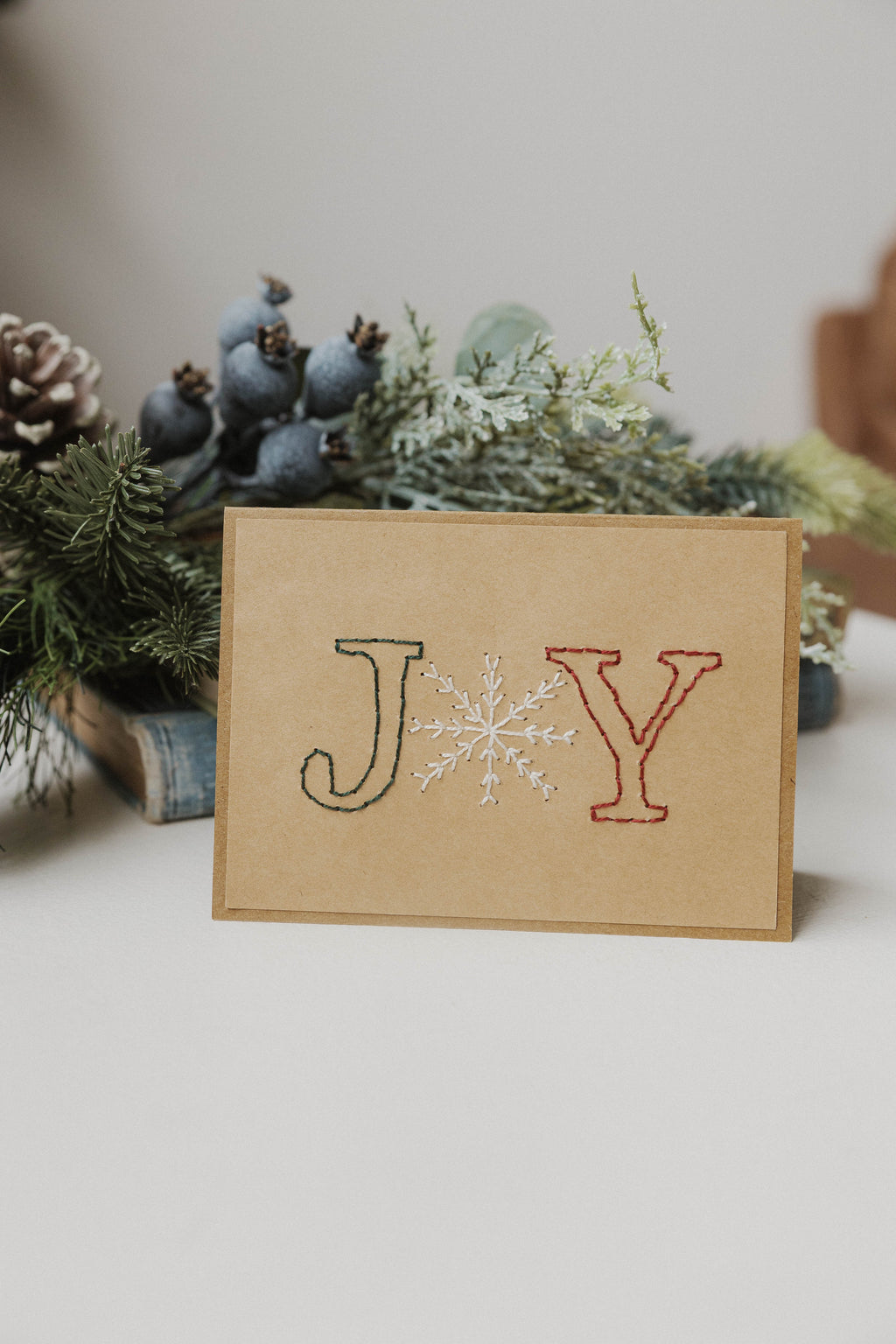 Joy Snowflake Greeting Cards
