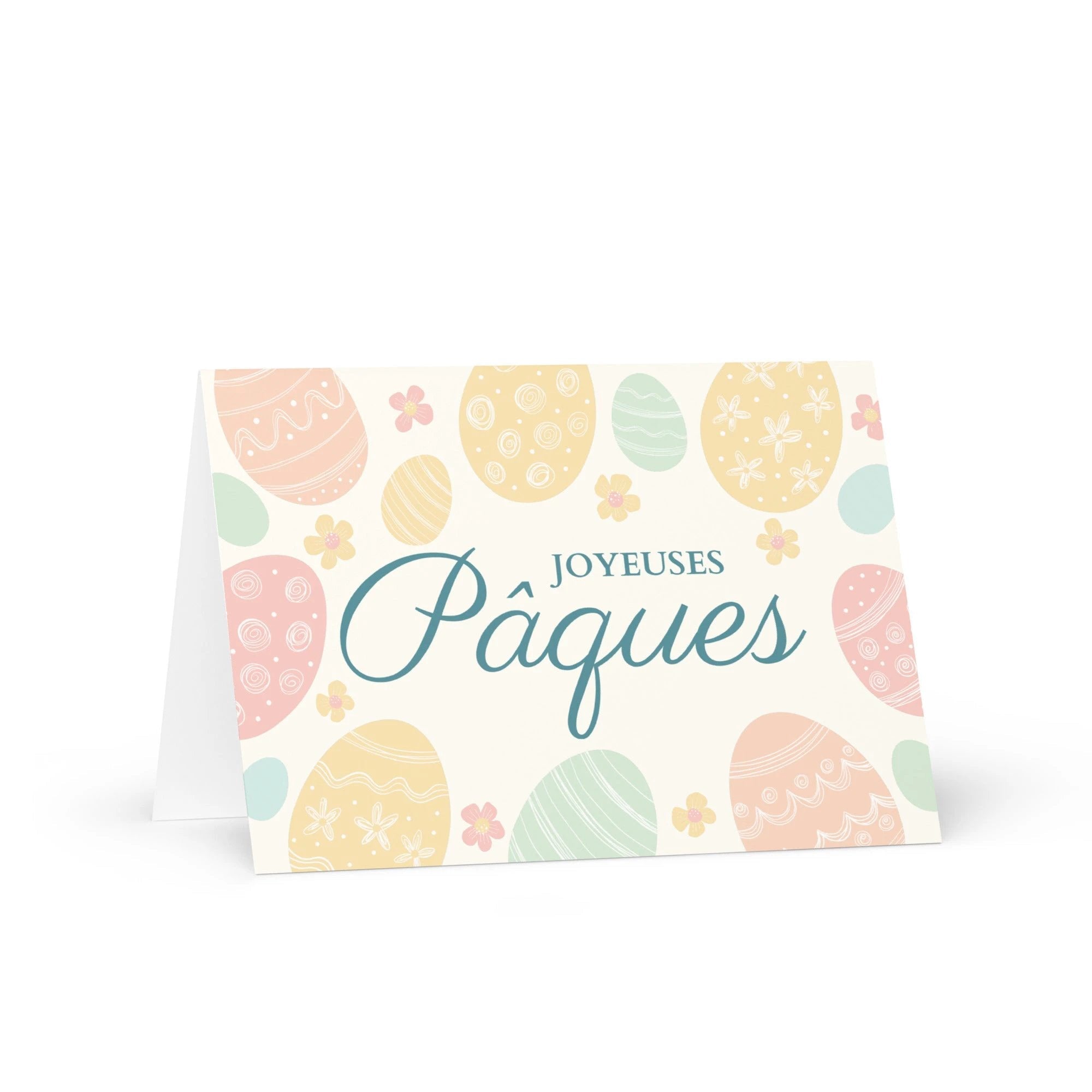 Joyeuses Pâques French Easter blank Greeting card with envelope by La Vie Bien