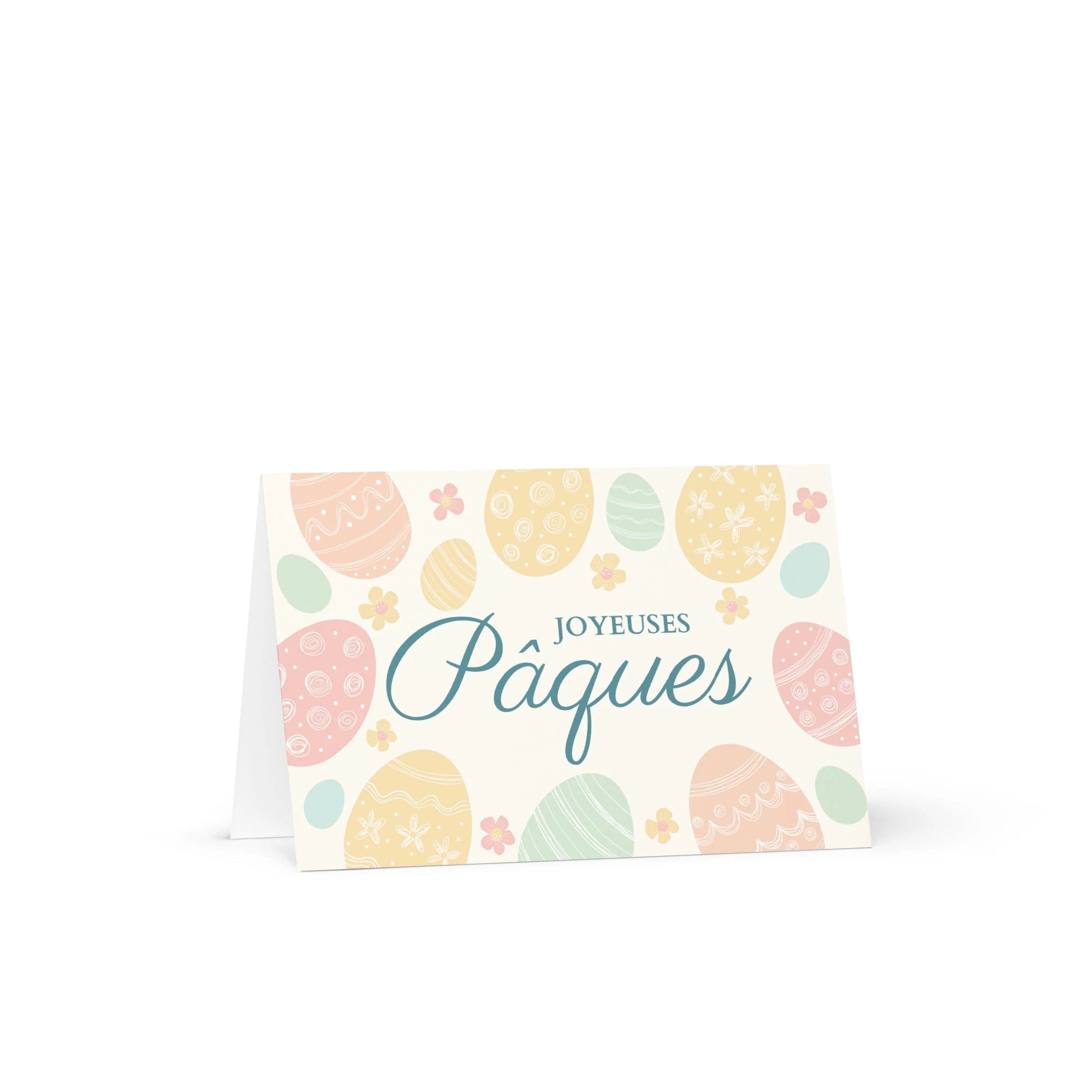 Joyeuses Pâques French Easter blank Greeting card with envelope by La Vie Bien
