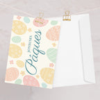 Joyeuses Pâques French Easter blank Greeting card with envelope by La Vie Bien