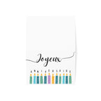 Joyeux Anniversaire French Birthday Card, Colorful Candles by Printify