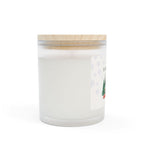 Joyeux Noël Frosted Glass Candle — 11oz Holiday Cottage Scented Candle Home Decor La Vie Bien Joyeux Noël Frosted Glass Candle — 11oz Holiday Cottage Scented Candle