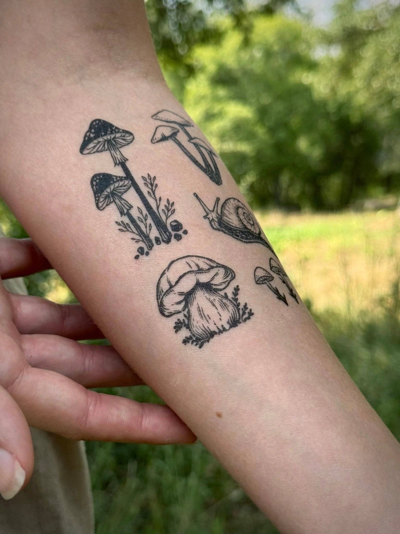 Little Mushrooms Temporary Tattoo by JT Trading Post