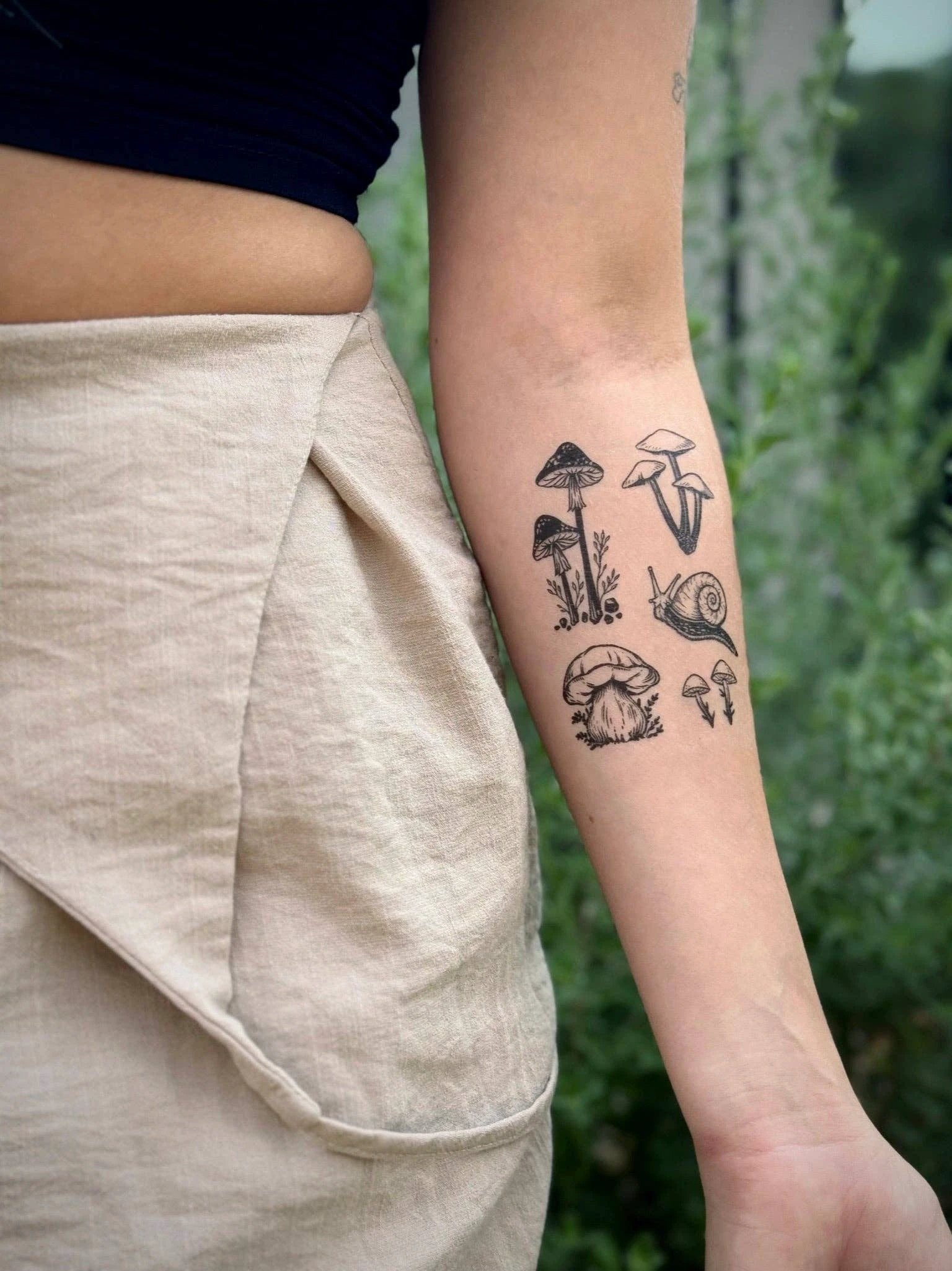 Little Mushrooms Temporary Tattoo by JT Trading Post