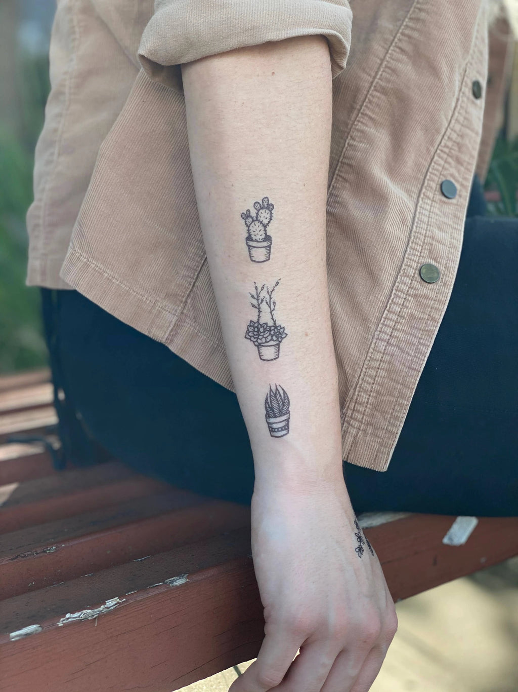 Potted Cactus Temporary Tattoo by JT Trading Post