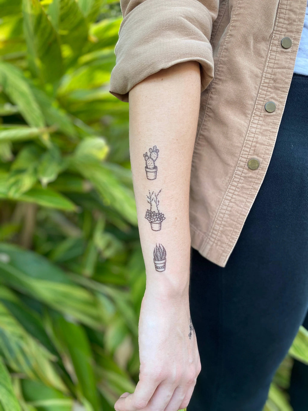 Potted Cactus Temporary Tattoo by JT Trading Post