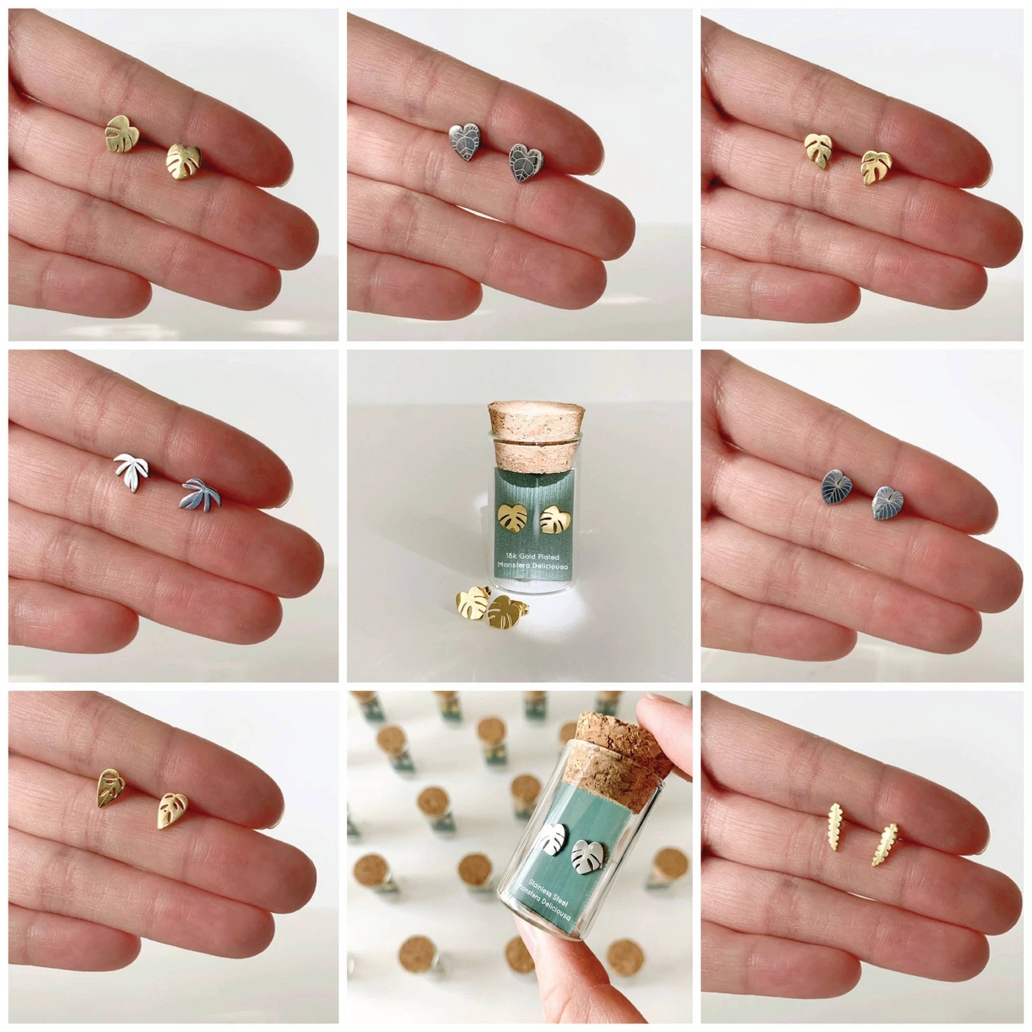 Rhaphidophora Tetrasperma Studs by JT Trading Post