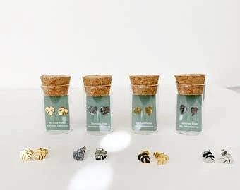 Rhaphidophora Tetrasperma Studs by JT Trading Post