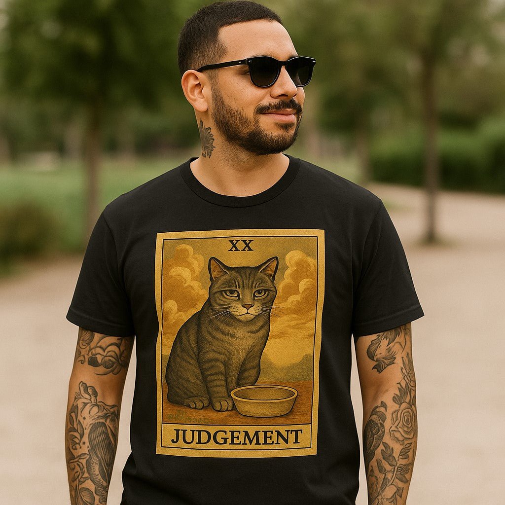Judgement Cat Tarot T-Shirt Guys Shirt La Vie Bien Judgement Cat Tarot T-Shirt