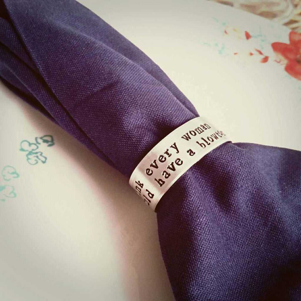 Julia Child Quotes Napkin Rings Home Goods La Vie Bien Julia Child Quotes Napkin Rings