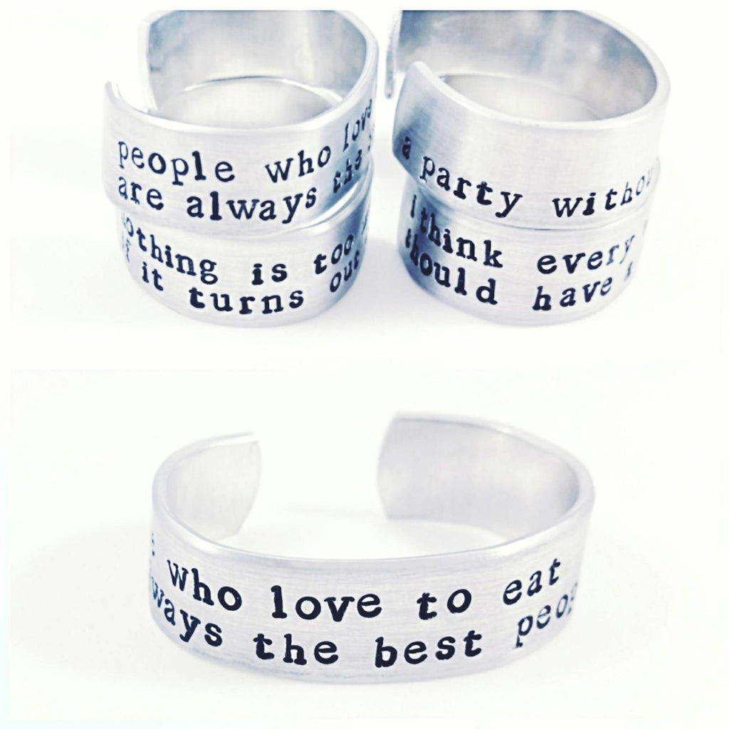 Julia Child Quotes Napkin Rings Home Goods La Vie Bien Julia Child Quotes Napkin Rings
