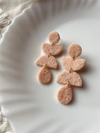 Juliette earrings in Blush, surgical steel nickel free, handmade with polymer clay