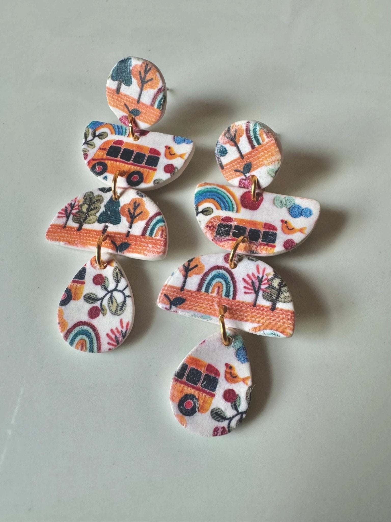 Juliette, School Bus Earrings by Shop Something Earthy