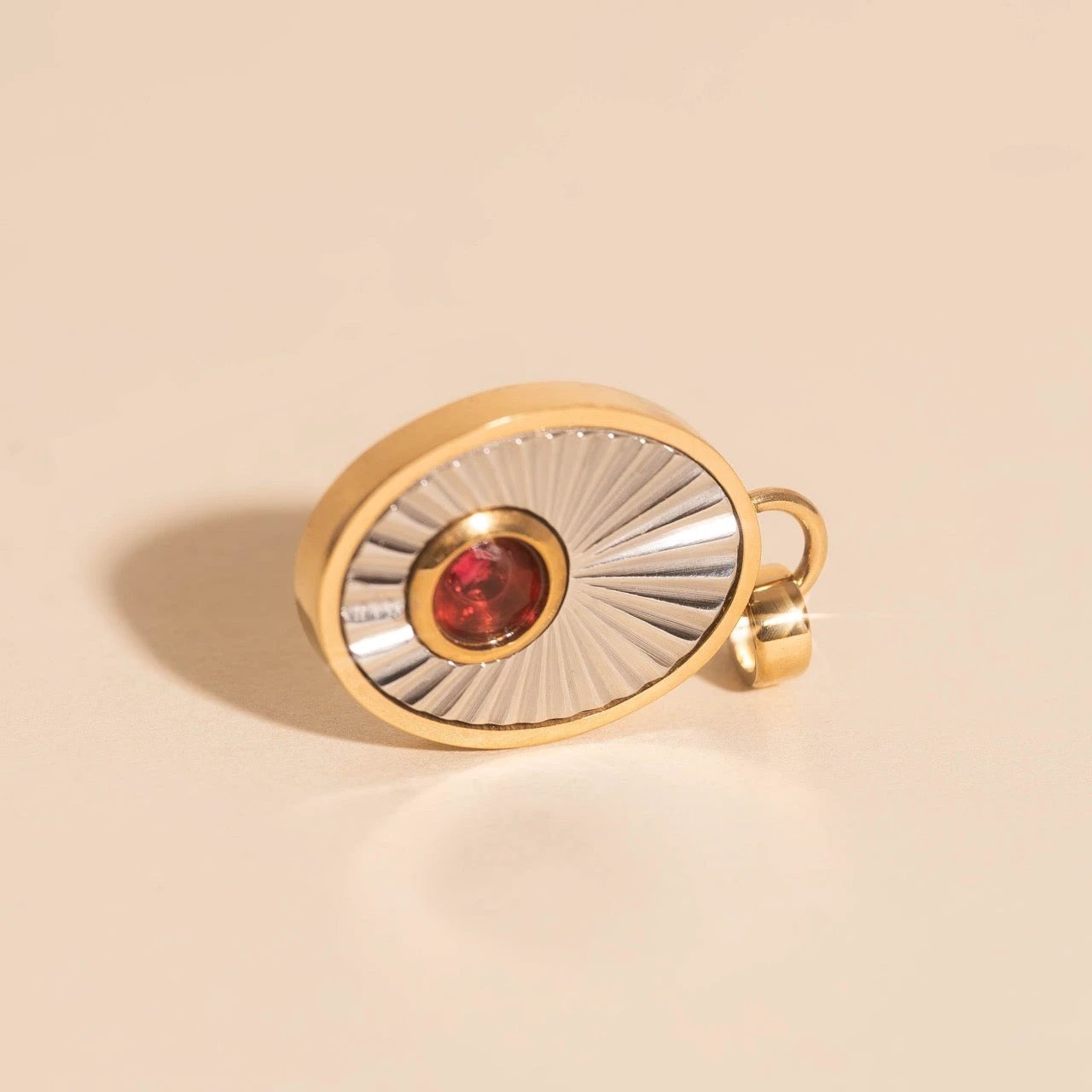 July Birthstone Necklace Charm by Oh Clementine