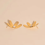 Jumbo Half Bloomed Stud Earrings by Oh Clementine