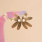 Jumbo Half Bloomed Stud Earrings by Oh Clementine
