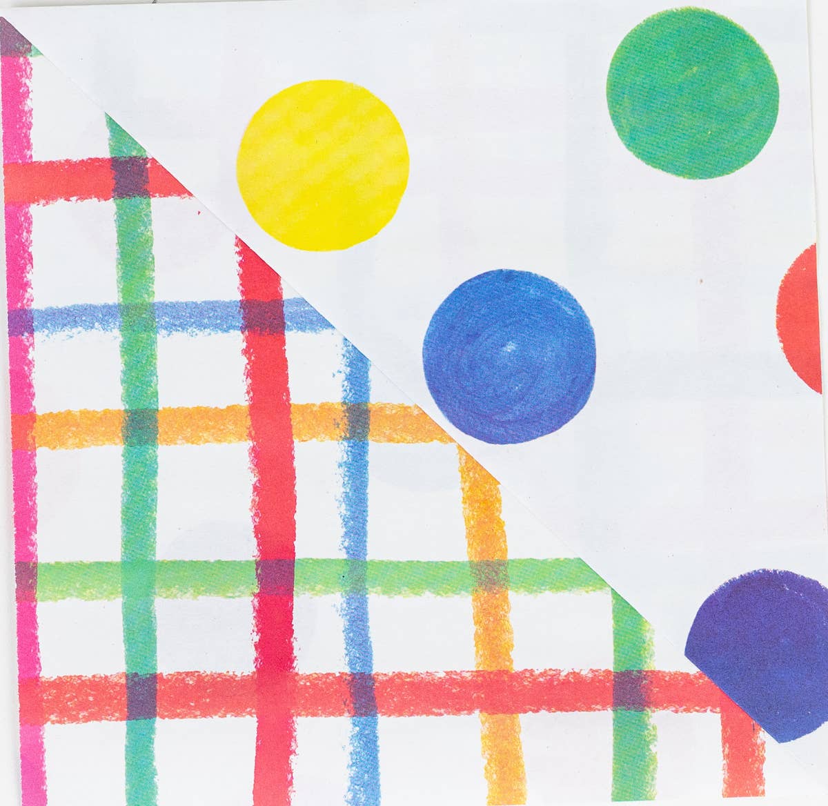 Jumbo Plaid/Dot • Double-Sided Eco Party Wrapping Paper La Vie Bien Jumbo Plaid/Dot • Double-Sided Eco Party Wrapping Paper