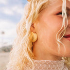 Jumbo Seashell Stud Earrings by Oh Clementine
