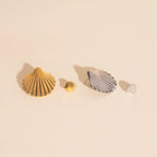 Jumbo Seashell Stud Earrings by Oh Clementine
