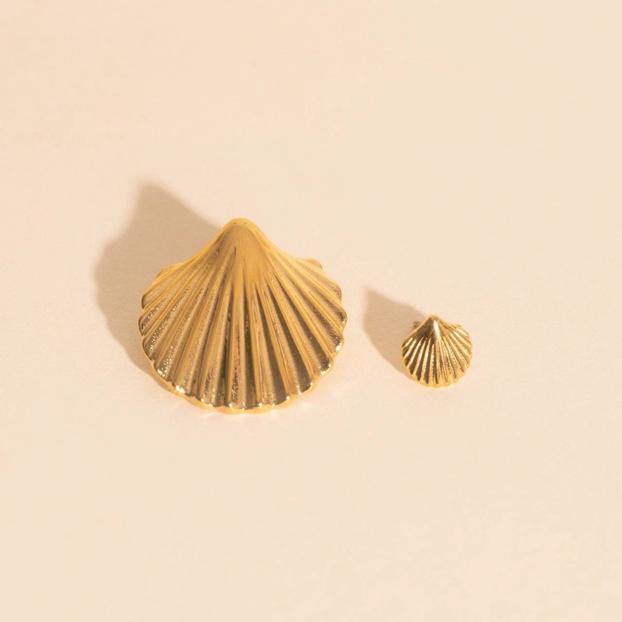 Jumbo Seashell Stud Earrings by Oh Clementine