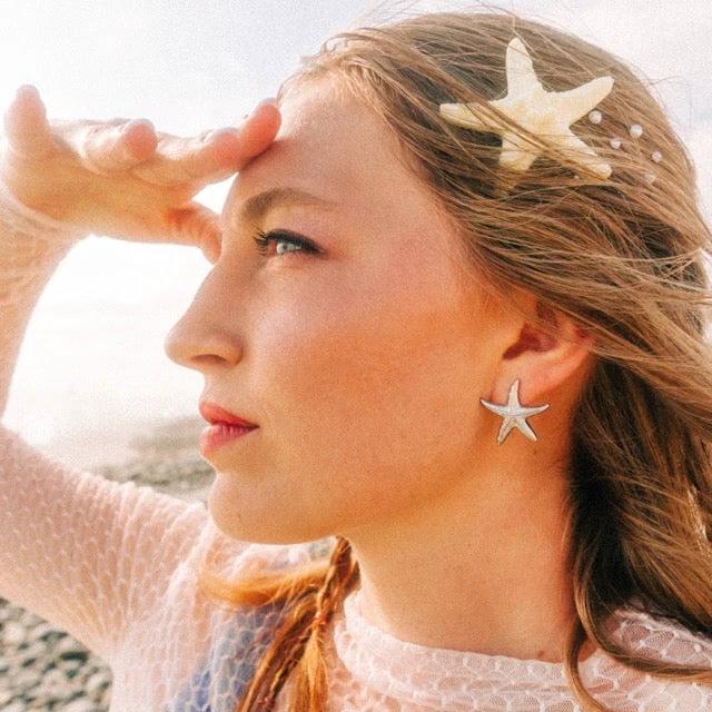 Jumbo Starfish Stud Earrings by Oh Clementine