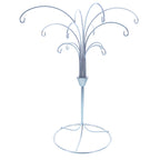 12-Arm Spiral Fountain Brass Silver Metal Ornament Stand Display 11.5 Inches