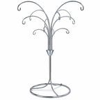 12-Arm Spiral Fountain Brass Silver Metal Ornament Stand Display 11.5 Inches