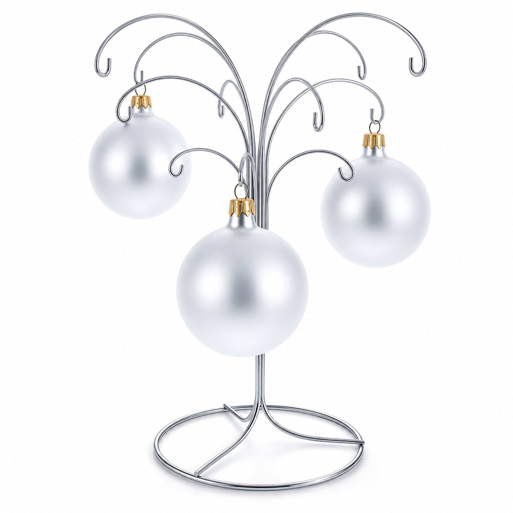 12-Arm Spiral Fountain Brass Silver Metal Ornament Stand Display 11.5 Inches