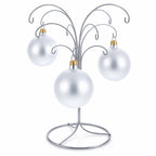 12-Arm Spiral Fountain Brass Silver Metal Ornament Stand Display 11.5 Inches