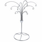 12-Arm Spiral Fountain Brass Silver Metal Ornament Stand Display 11.5 Inches