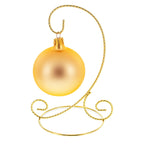 Twisted Wire Gold Metal Ornament Stand Display 7.2 Inches