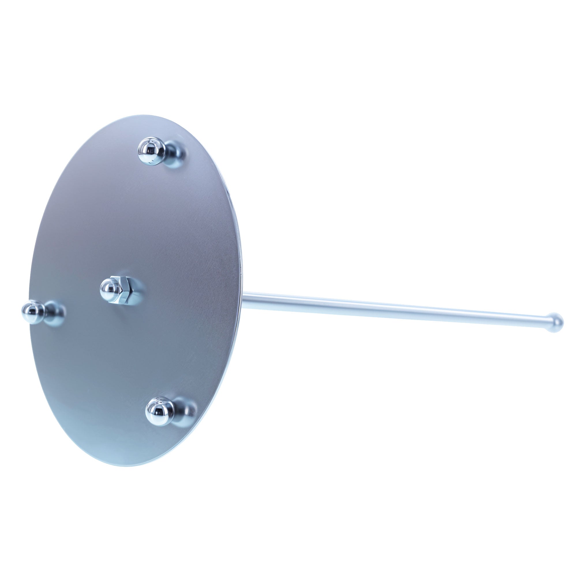 Ornate Silver Metal Rod Tree Topper Stand Display Stand 10 Inches