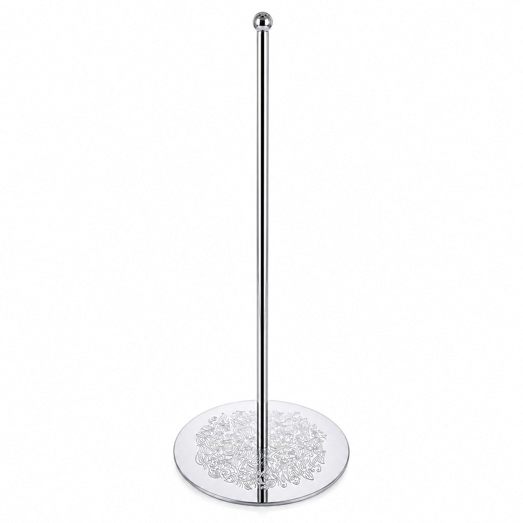Ornate Silver Metal Rod Tree Topper Stand Display Stand 10 Inches