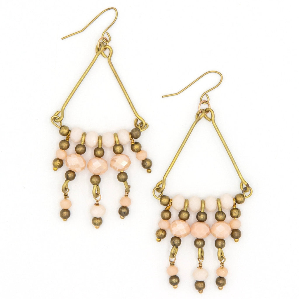 Jungle Orchid Glass Earrings