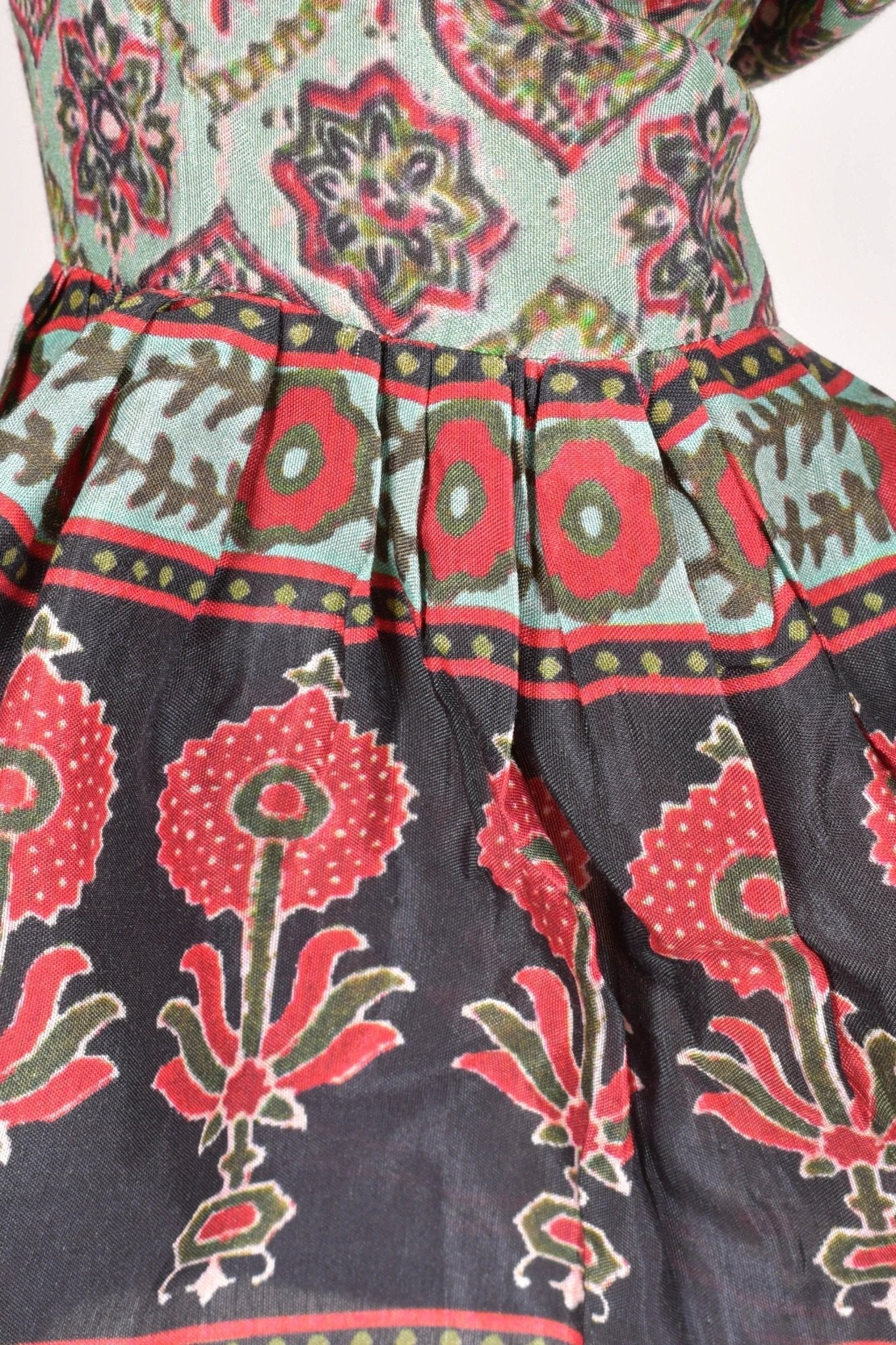 Juniper Ajrakh Print Mini Dress by Raas