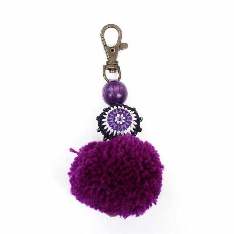 Jupiter Pom Pom Zipper Pull - Thailand Zipper Pulls La Vie Bien Jupiter Pom Pom Zipper Pull - Thailand