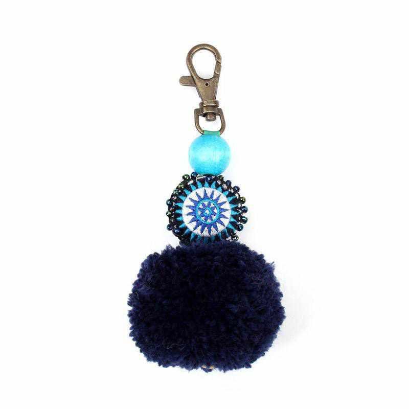 Jupiter Pom Pom Zipper Pull - Thailand Zipper Pulls La Vie Bien Jupiter Pom Pom Zipper Pull - Thailand