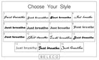 Just Breathe Engraved Cuff Bracelet La Vie Bien Just Breathe Engraved Cuff Bracelet