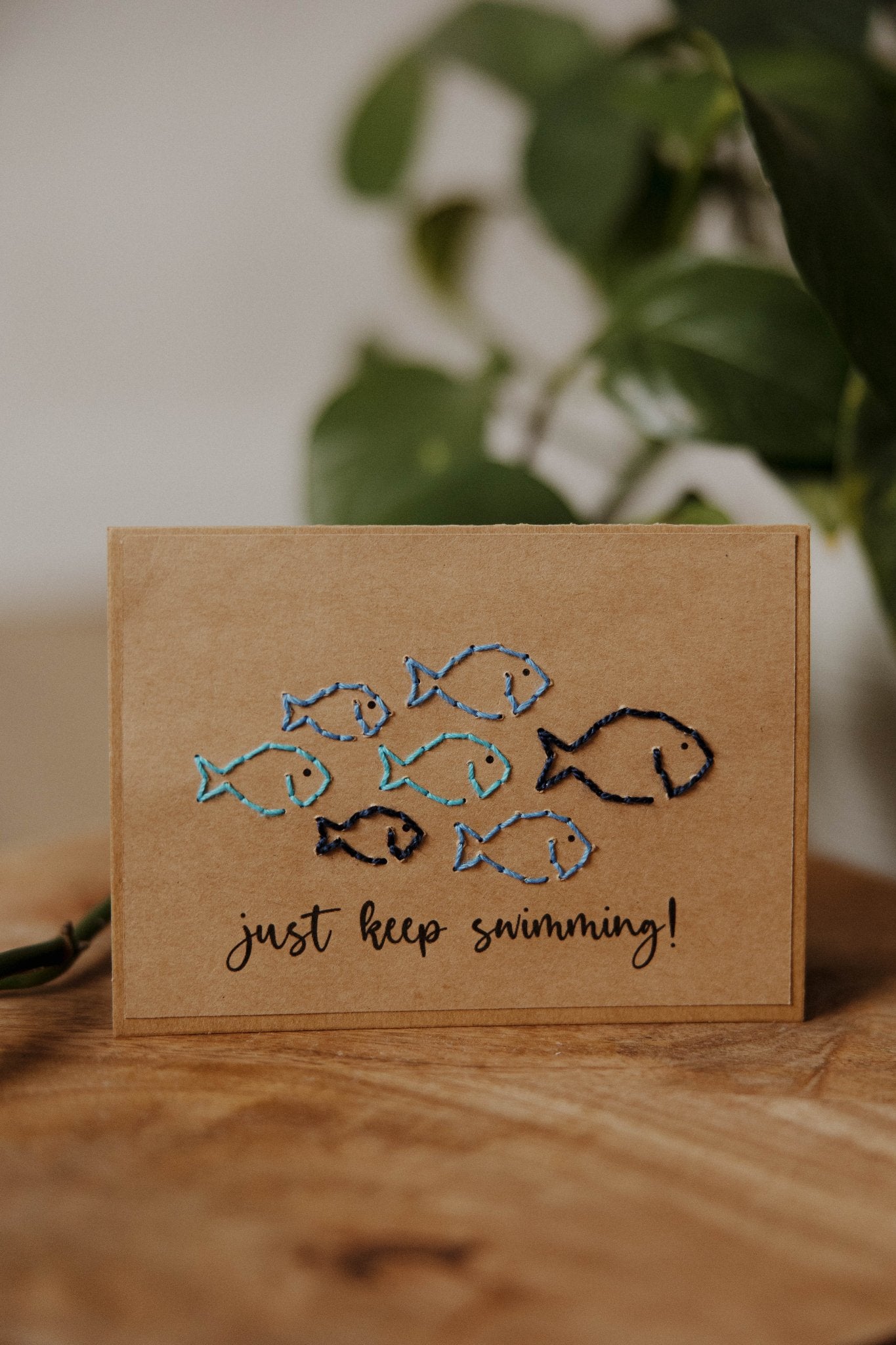 Just Keep Swimming Greeting Card Greeting Cards La Vie Bien Just Keep Swimming Greeting Card